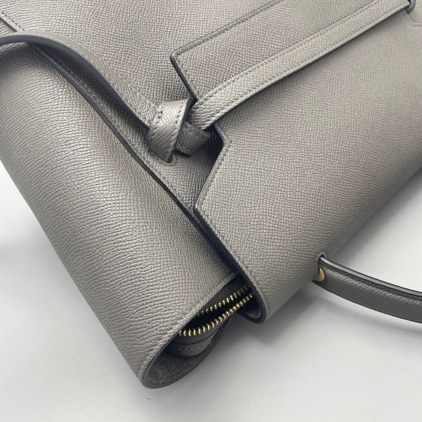 Celine - Belt Bag Medium - Grained leather - Grey - (Medium)