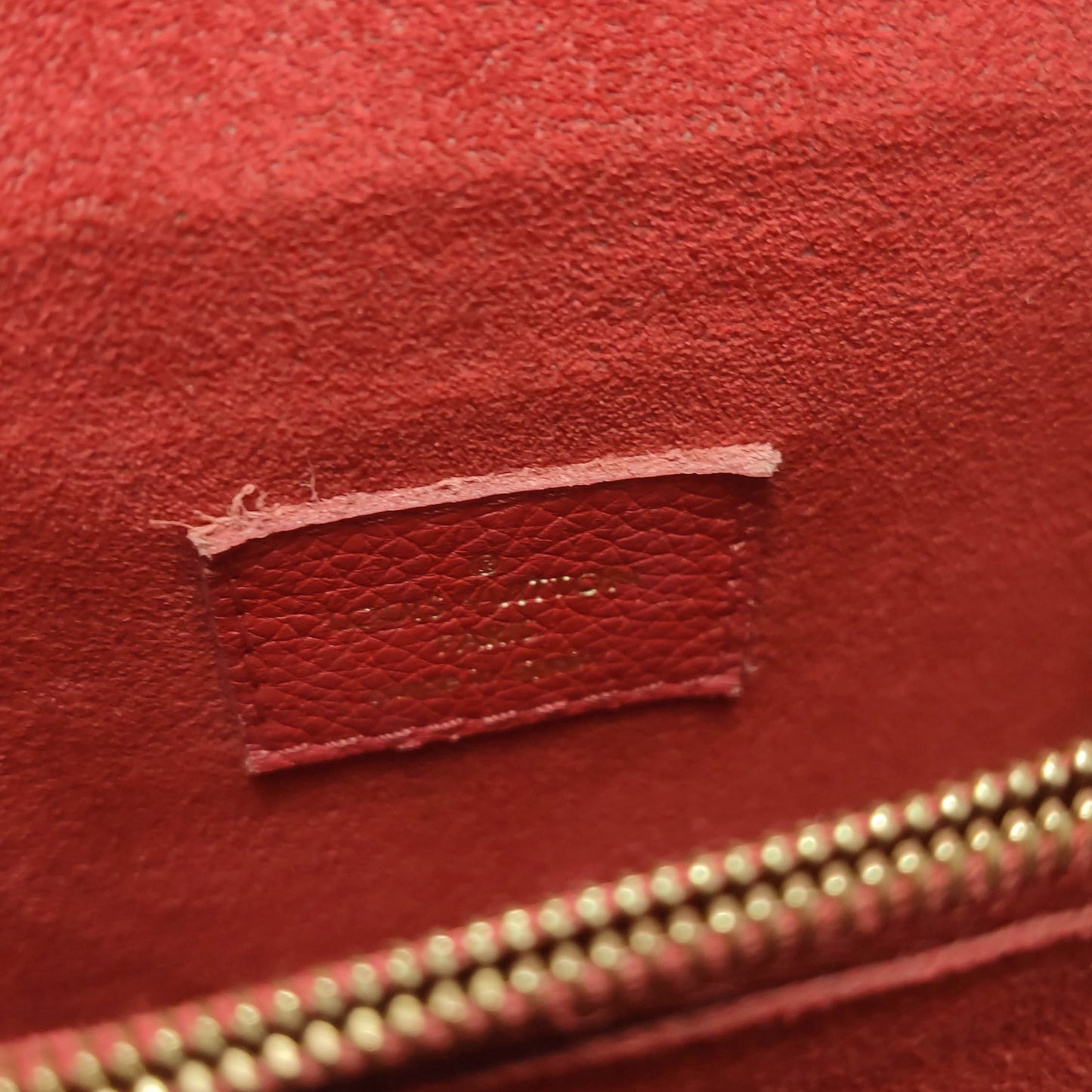 Louis Vuitton - S Lock Chain Bag - Monogram coated canvas and grained leather - Brown and Red - (Small)