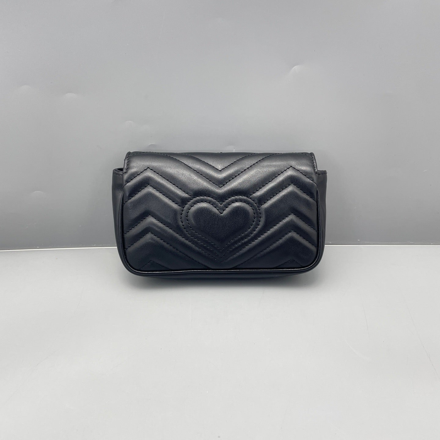 Gucci - GG Marmont Super Mini Bag - Leather - Black - (mini)