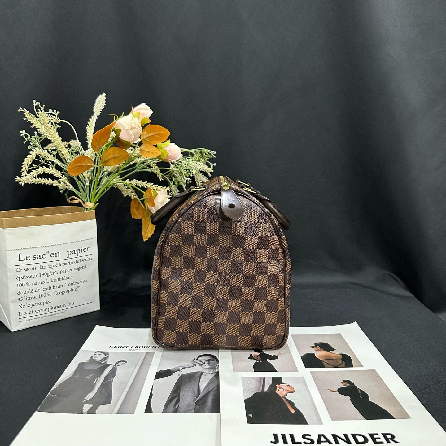 Louis Vuitton - Speedy 30 - Damier Ebene coated canvas with cowhide leather trim - Brown - (medium)