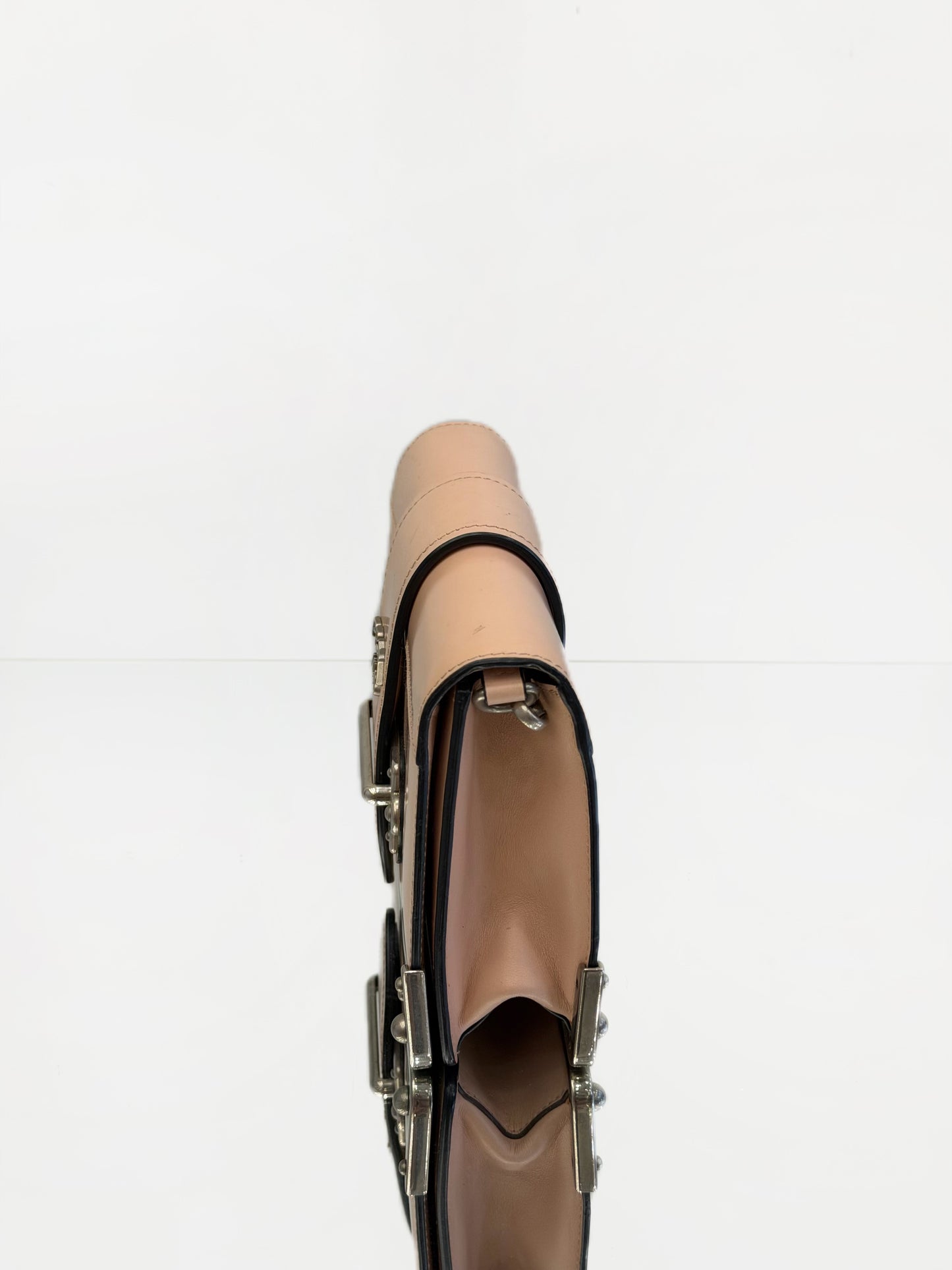 Prada - Cahier - Smooth calf leather - Nude Pink - (mini)
