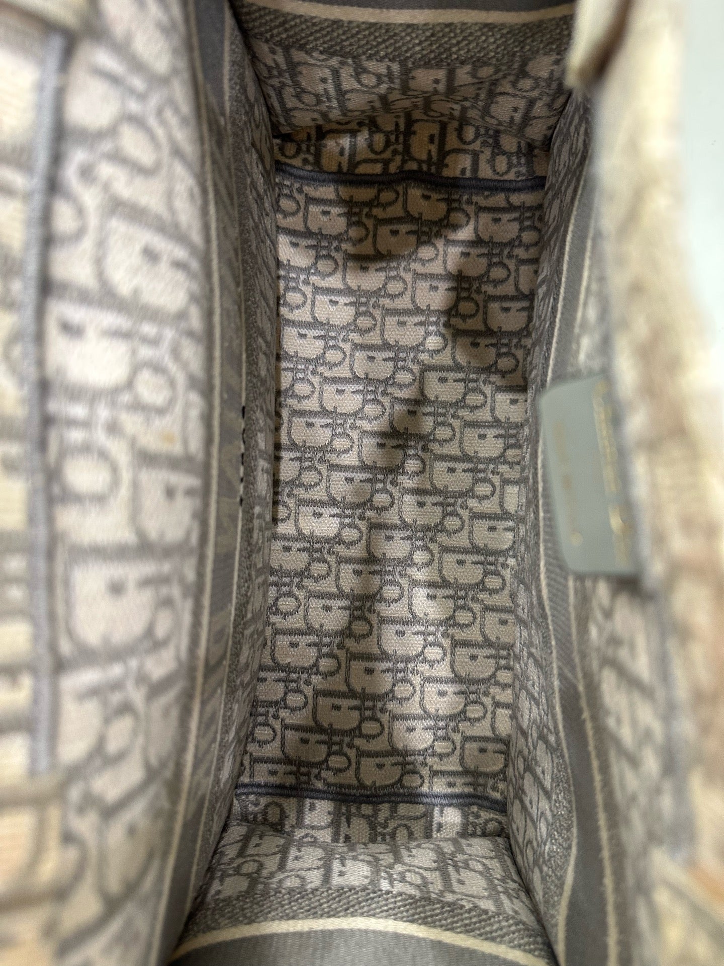 Dior - Book Tote - Oblique Jacquard Canvas - Grey - (medium)