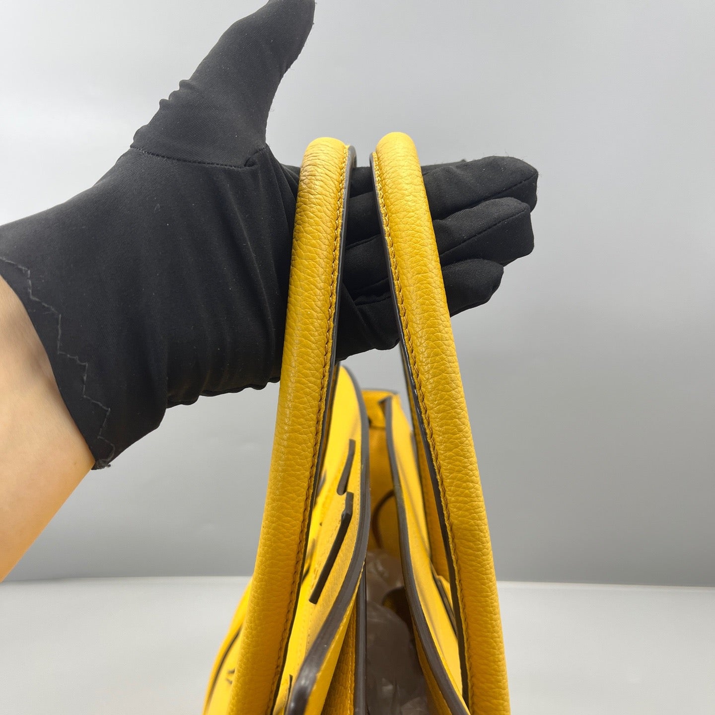 Celine - Luggage Mini - Grained calfskin leather - Yellow - (Mini)