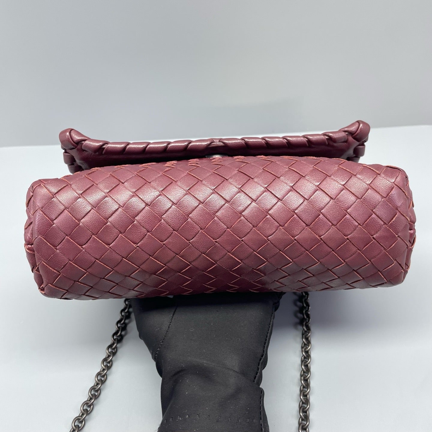 Bottega Veneta - Olympia - Lambskin leather - Burgundy - (Small)