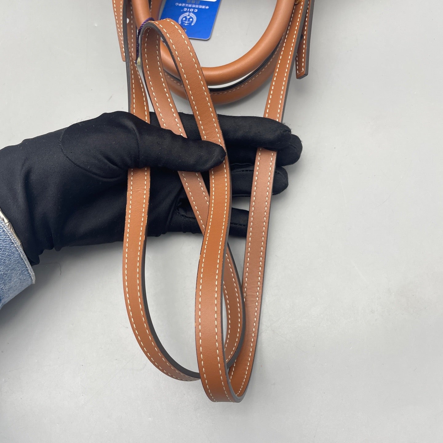 Celine - Mini Vertical Cabas - Triomphe coated canvas and leather - Brown - (mini)