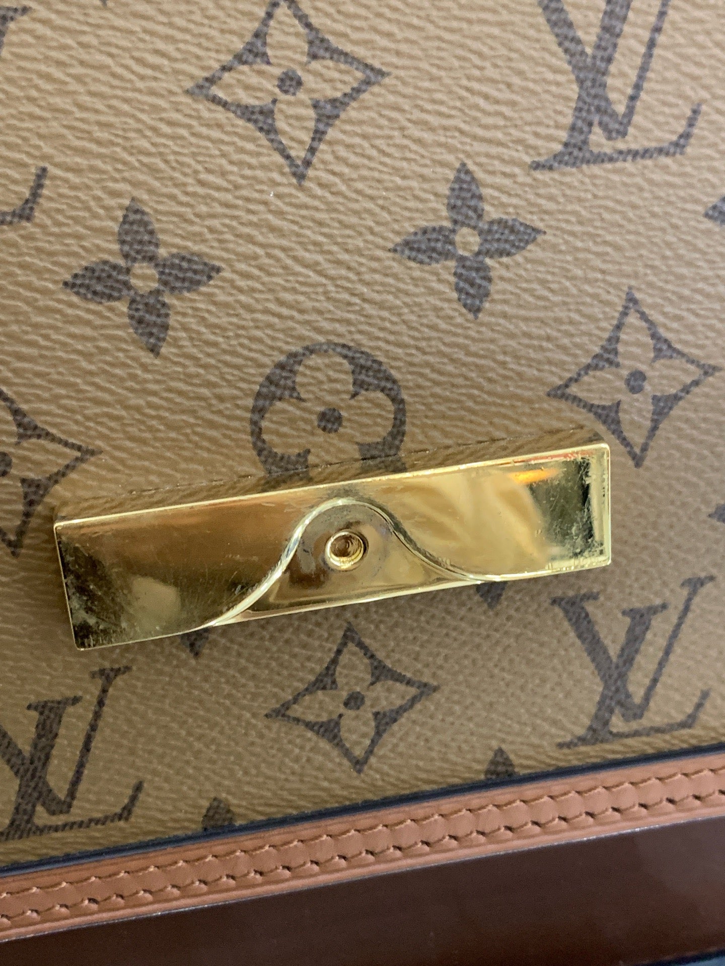 Louis Vuitton - Mini Dauphine - Monogram Canvas with natural cowhide leather trim - Brown - (mini)