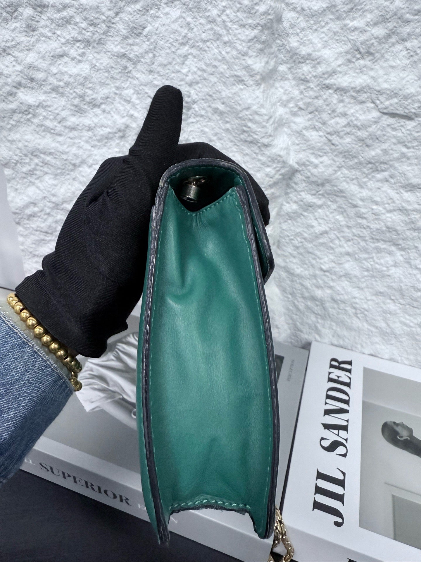 Bvlgari - Serpenti Forever Chain Bag - Stingray skin and calfskin leather - Green - (mini)