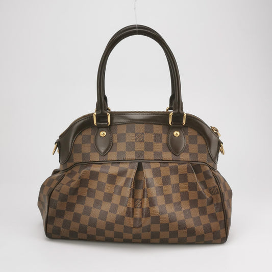 Louis Vuitton - Evora MM - Damier Ebene coated canvas with leather trim - Brown - (medium)