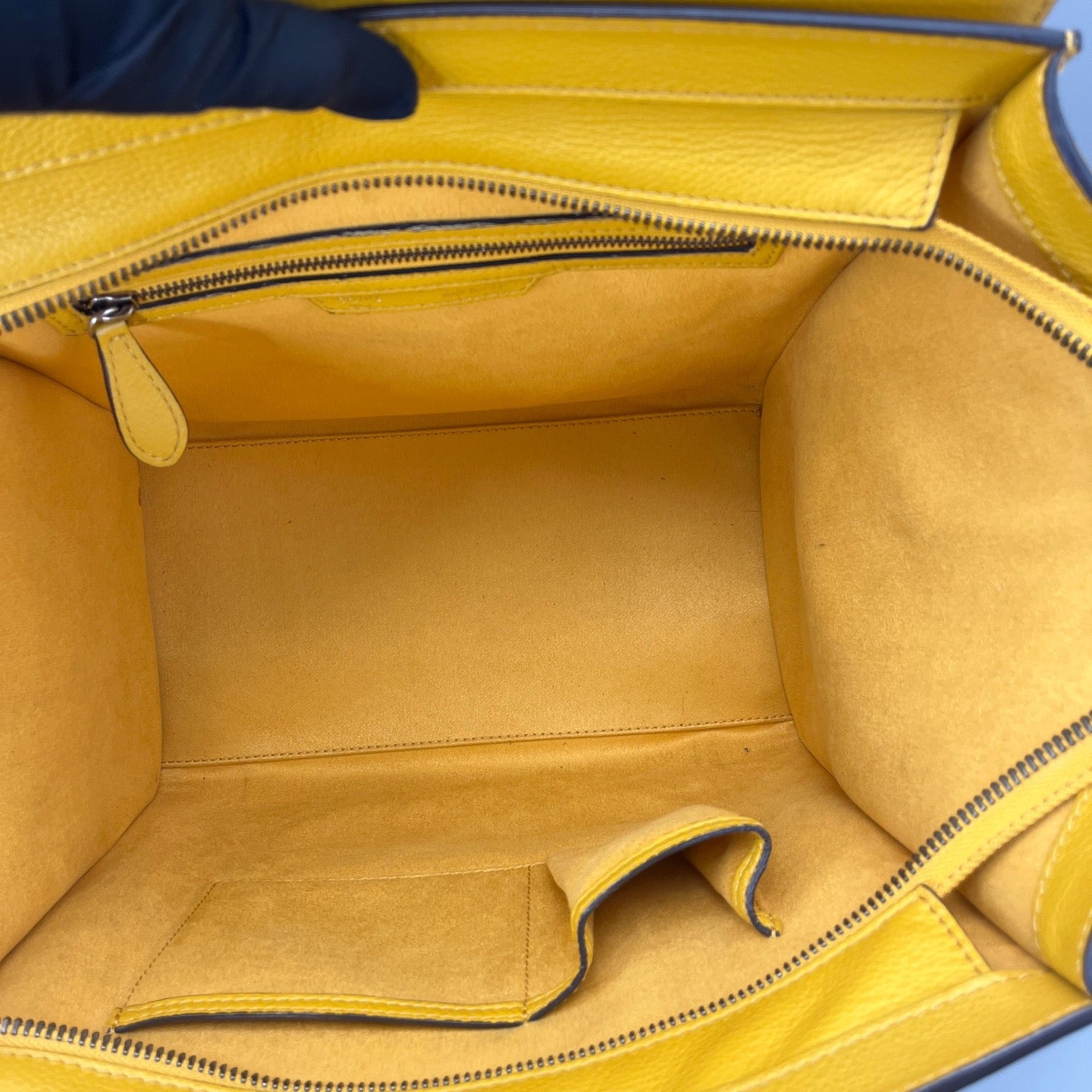 Celine - Luggage Mini - Grained calfskin leather - Yellow - (Mini)