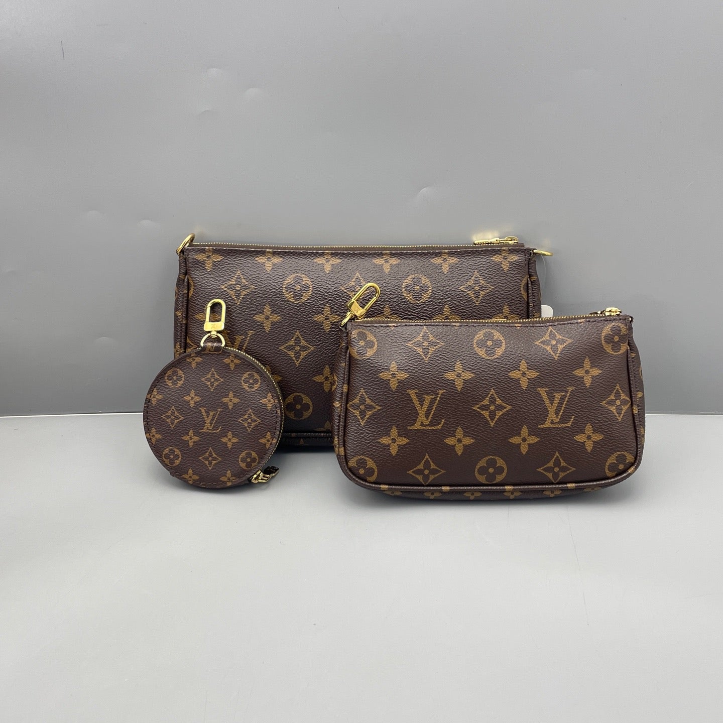 Louis Vuitton - Multi Pochette Accessoires - Monogram coated canvas with leather trim - Brown - (medium)