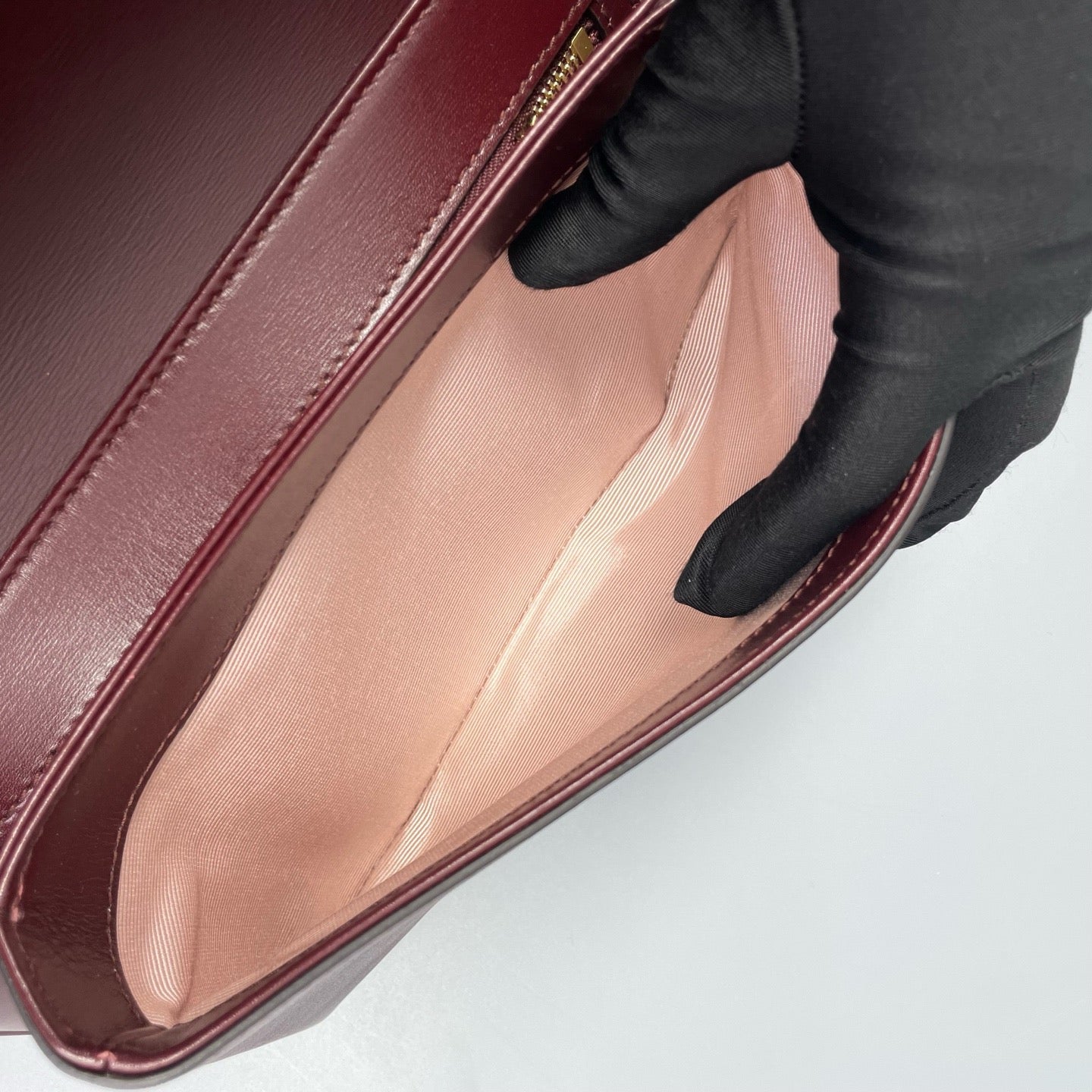 Gucci - Arli - Smooth leather - Burgundy - (small)