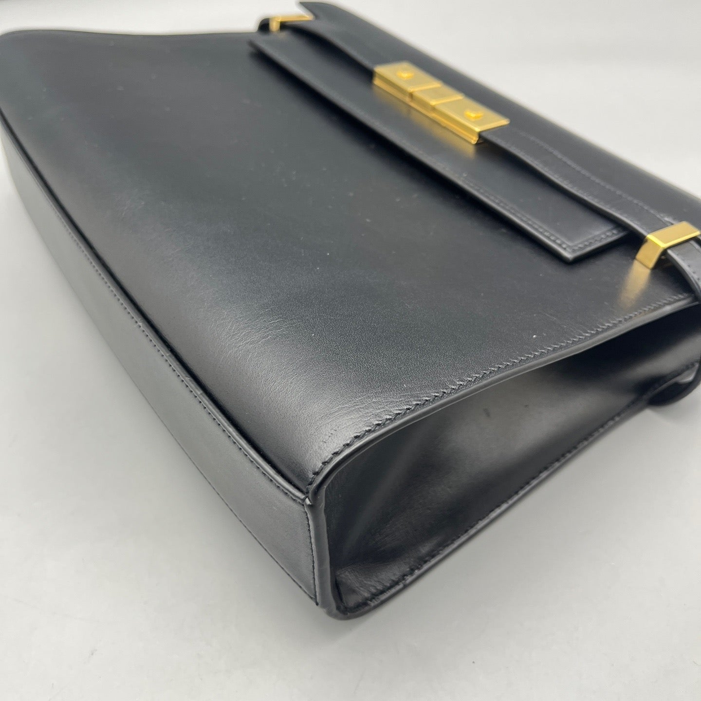 Saint Laurent - Manhattan Medium Bag - Smooth glossy leather - Black - (Medium)