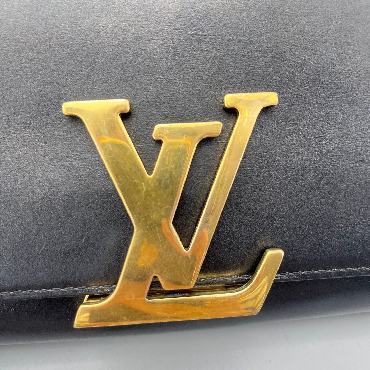 Louis Vuitton - Chain Louise - Smooth calfskin leather - Black - (Small)