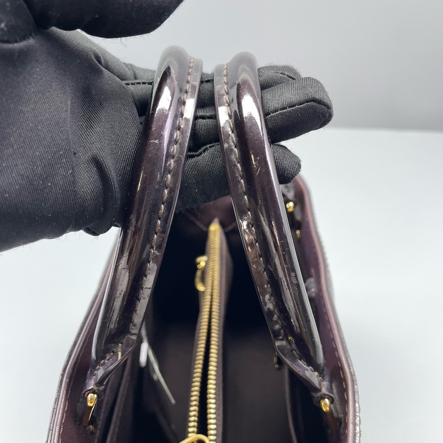 Louis Vuitton - Montaigne BB - Patent leather - Burgundy - (Mini)