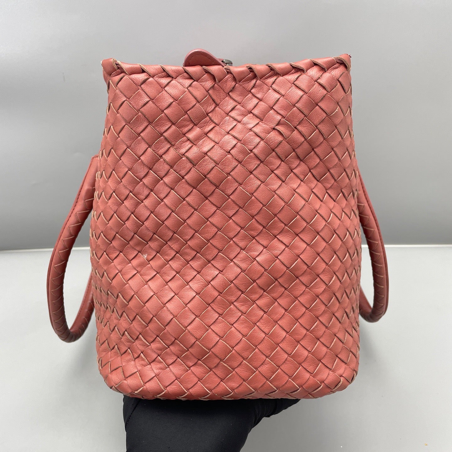 Bottega Veneta - Intrecciato Woven Tote A7012 - Lambskin leather - Red - (Medium)