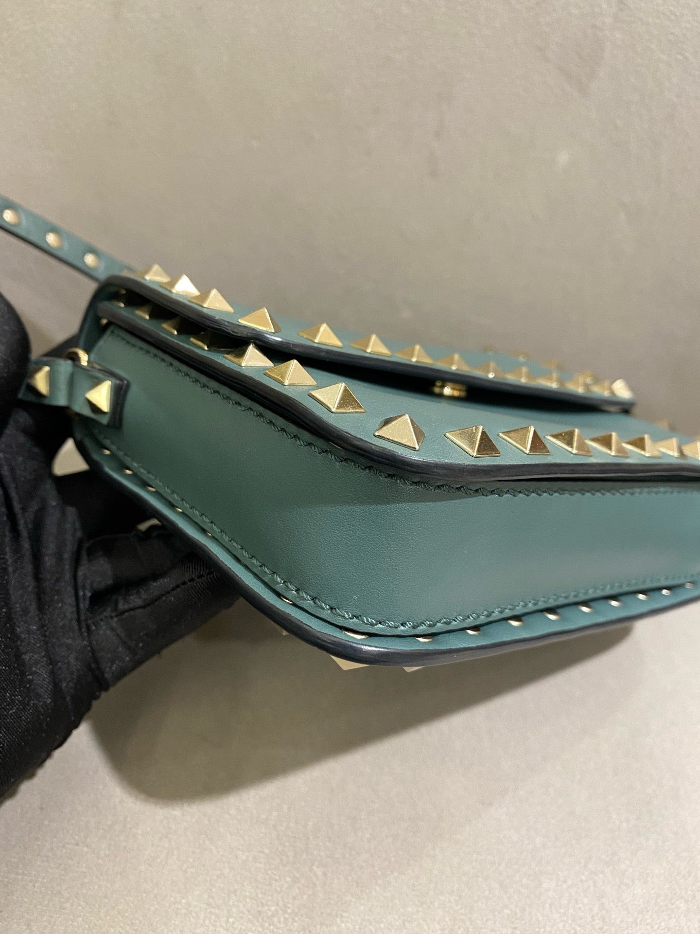 Valentino - Rockstud Mini Crossbody Bag - Leather - Sky Blue - (mini)