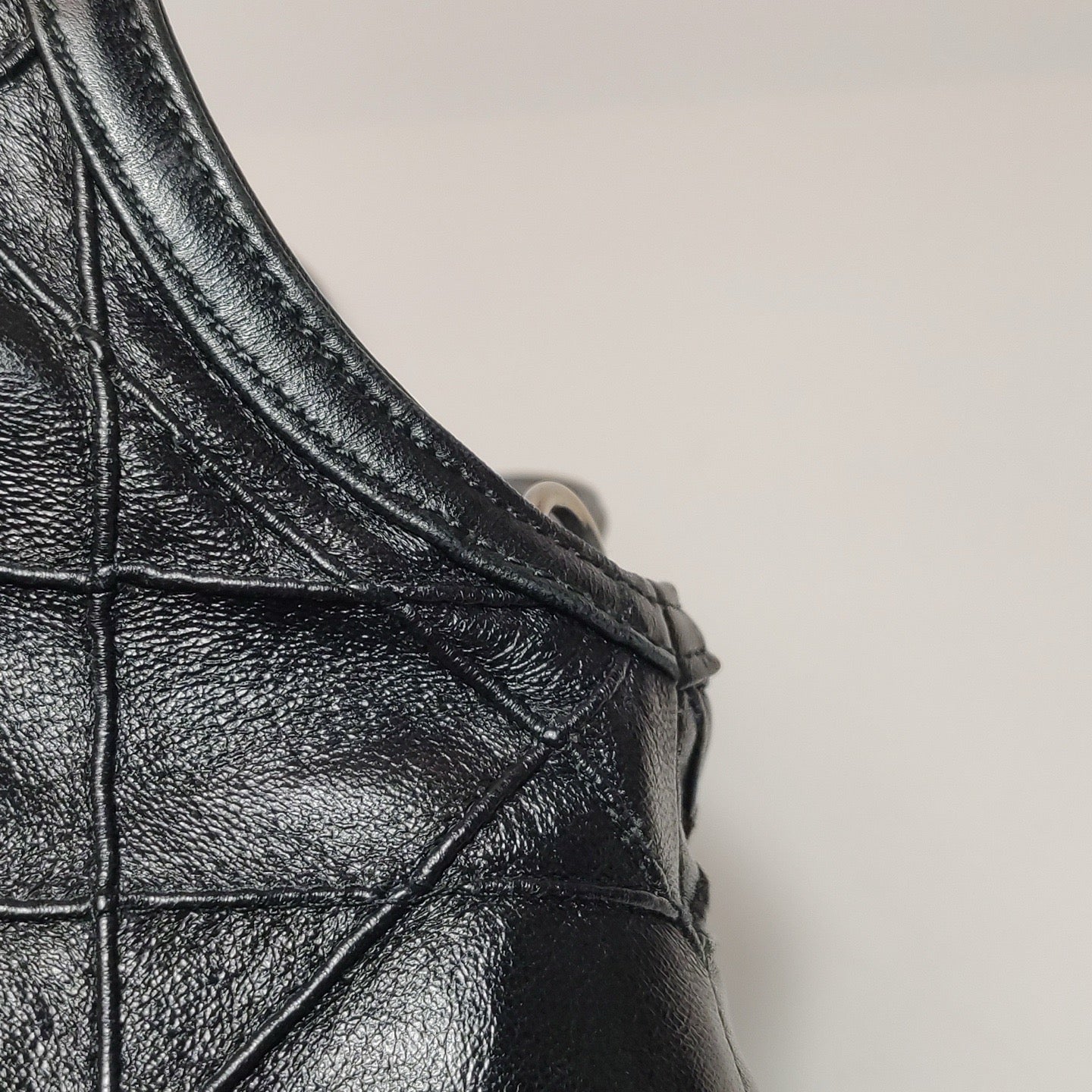 Dior - Diorissimo Tote with Cannage Stitching - Leather - Black - (large)