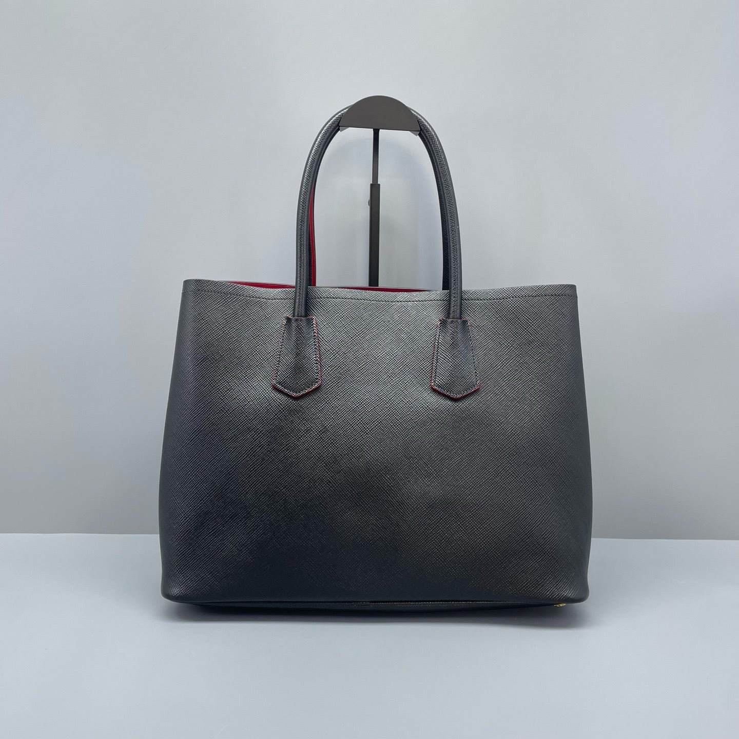 Prada - Double Tote Bag - Saffiano leather - Black - (medium)