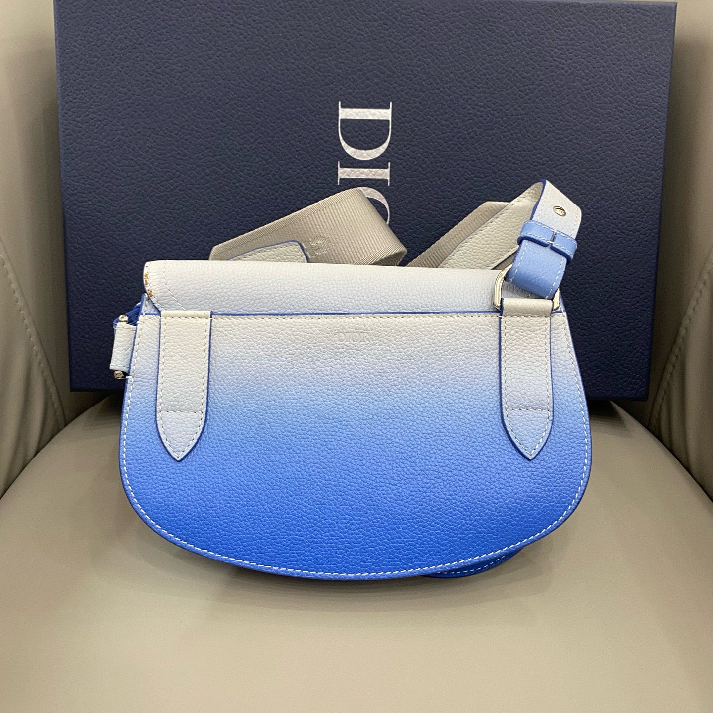 Dior - Saddle Belt Bag - Grained leather - Multicolour - (Small)