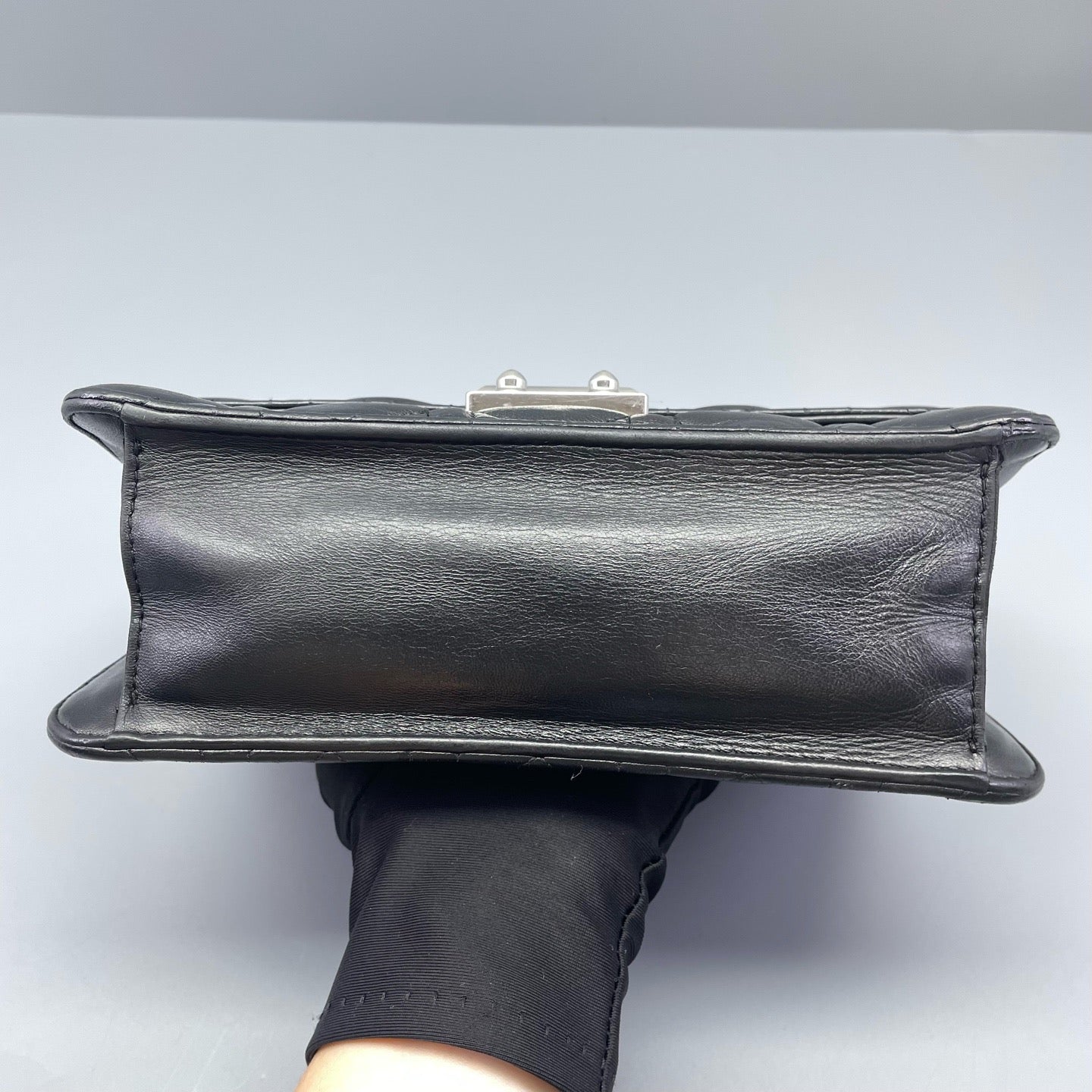 Dior - Diorama Chain Bag - Lambskin leather - Black with Silver-Tone Hardware - (mini)