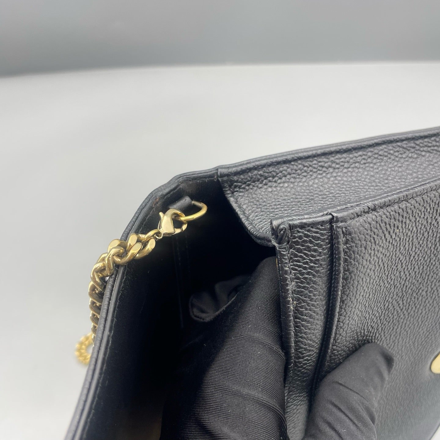Dior - Diorama Shield WOC - Grained leather - Black - (mini)