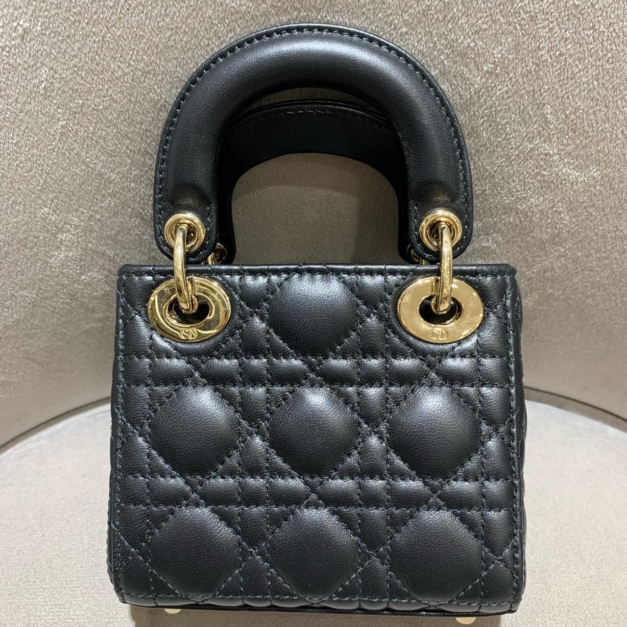 Dior - Lady Dior Supermini - Lambskin leather - Black - (mini)