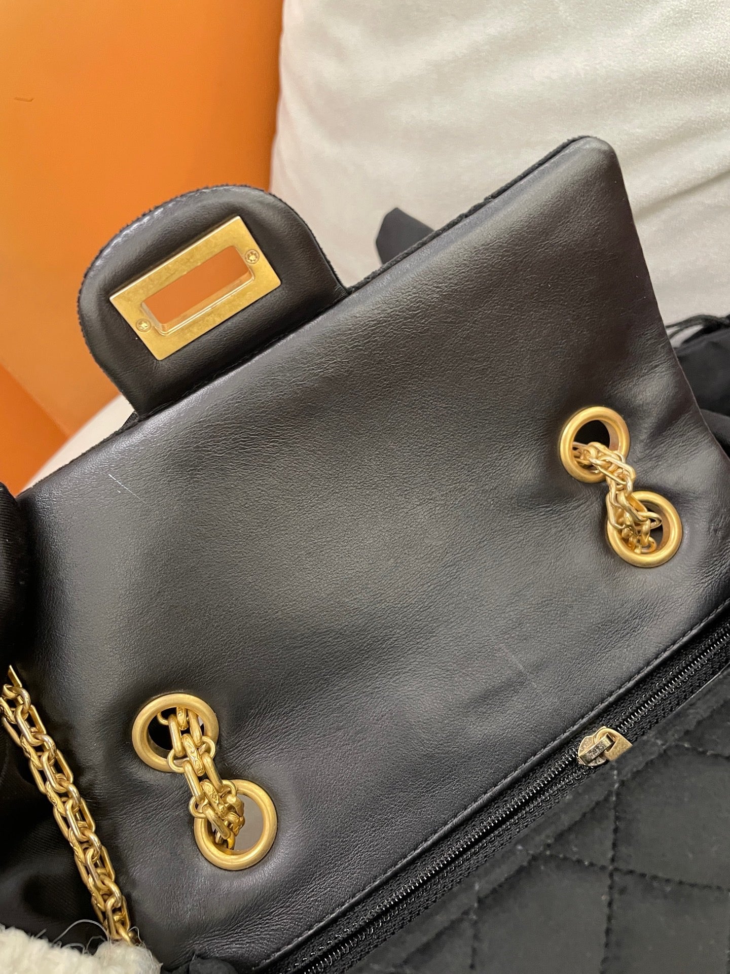 Chanel - 2.55 Mini Flap Bag - Velvet - Black - (mini)