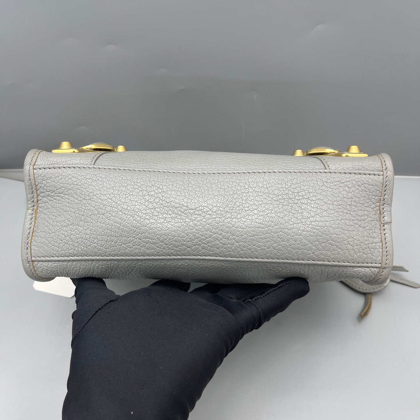 Balenciaga - Mini City - Grained leather - Grey - (mini)