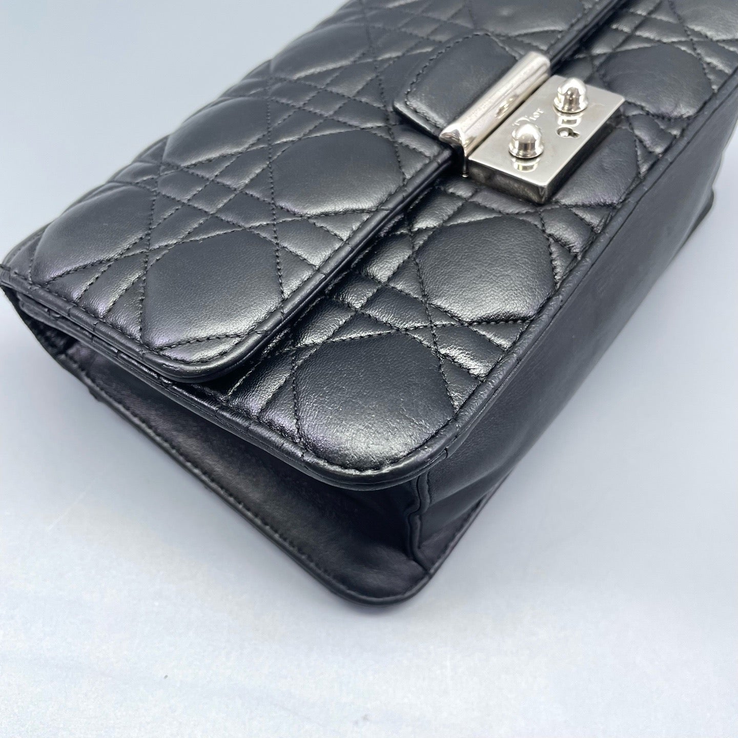 Dior - Diorama Chain Bag - Lambskin leather - Black with Silver-Tone Hardware - (mini)