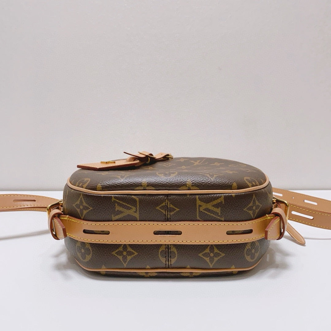 Louis Vuitton - Boite Chapeau Souple - Monogram coated canvas with Vachetta leather trim - Brown - (Small)