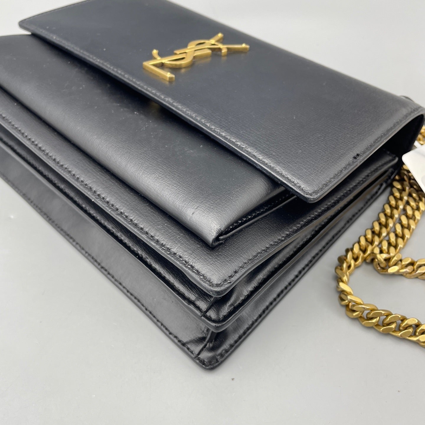 Saint Laurent - Sunset Medium - Leather - Black - (medium)