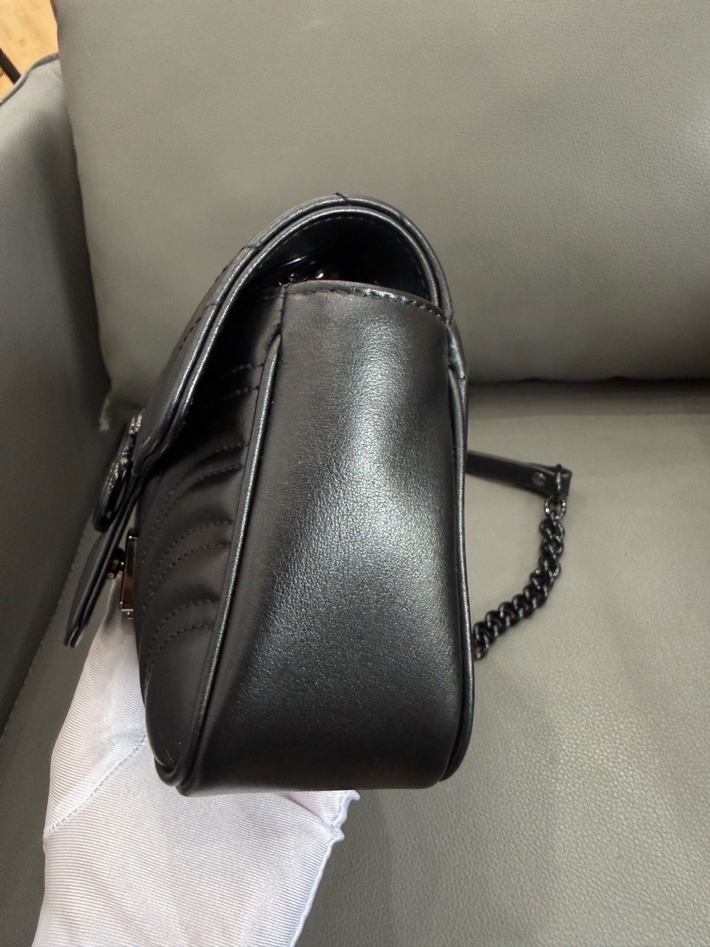 Gucci - GG Marmont Matelassé Mini Bag - Leather - Black - (Mini)