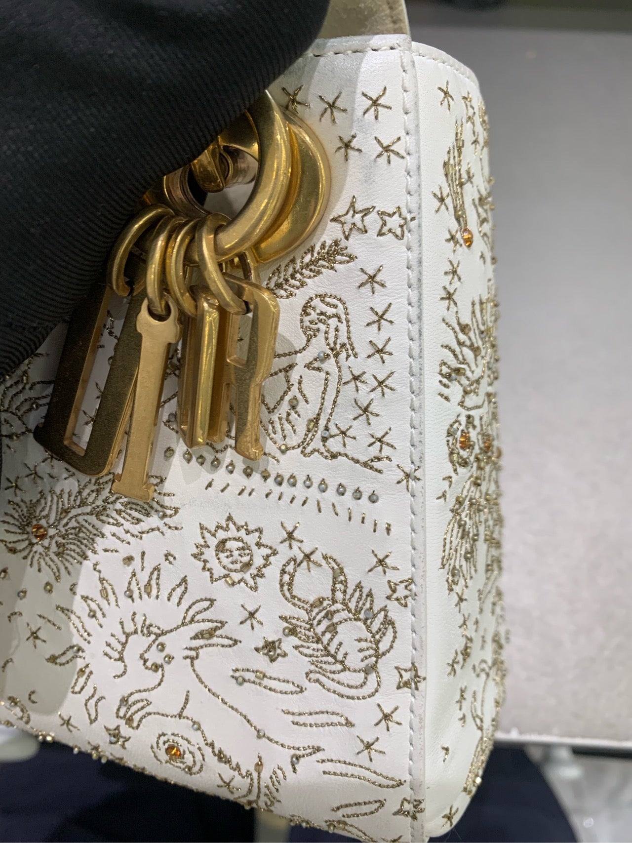 Dior - Lady Dior 12 Constellation Series Mini - Leather - White - (mini)