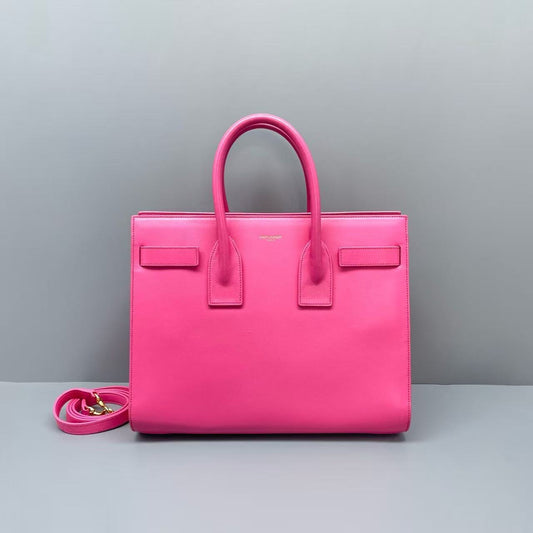 Saint Laurent - Sac de Jour Handbag - Leather - Pink - (Medium)