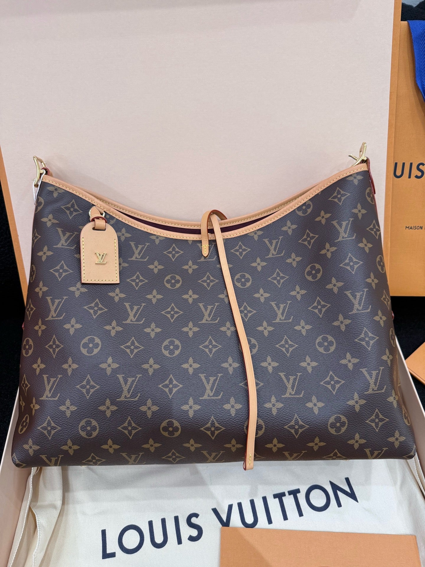 Louis Vuitton - Carryall MM - Monogram coated canvas with Vachetta leather trim - Brown - (Medium)