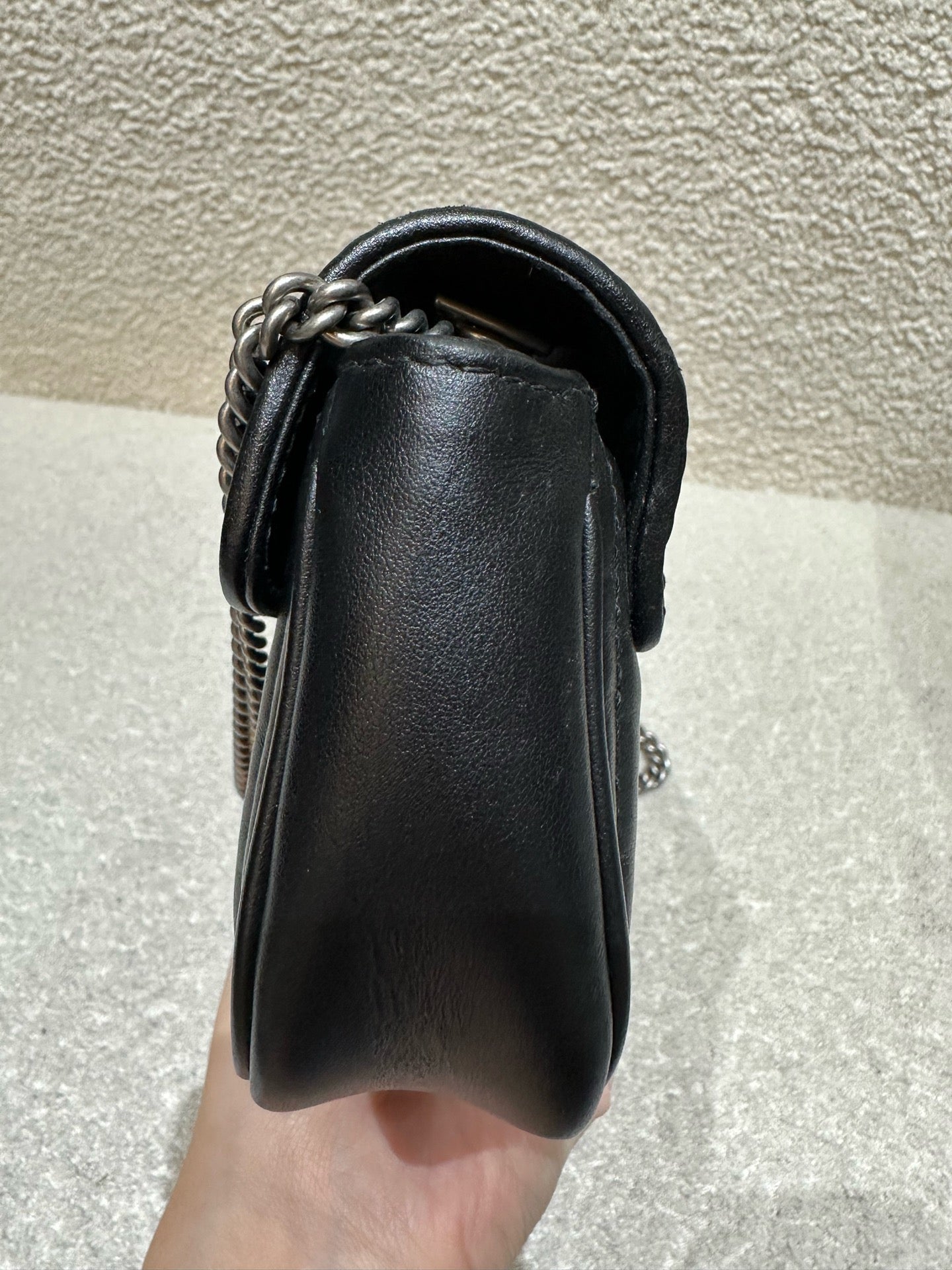 Gucci - Marmont Super Mini - Quilted leather - Black - (mini)