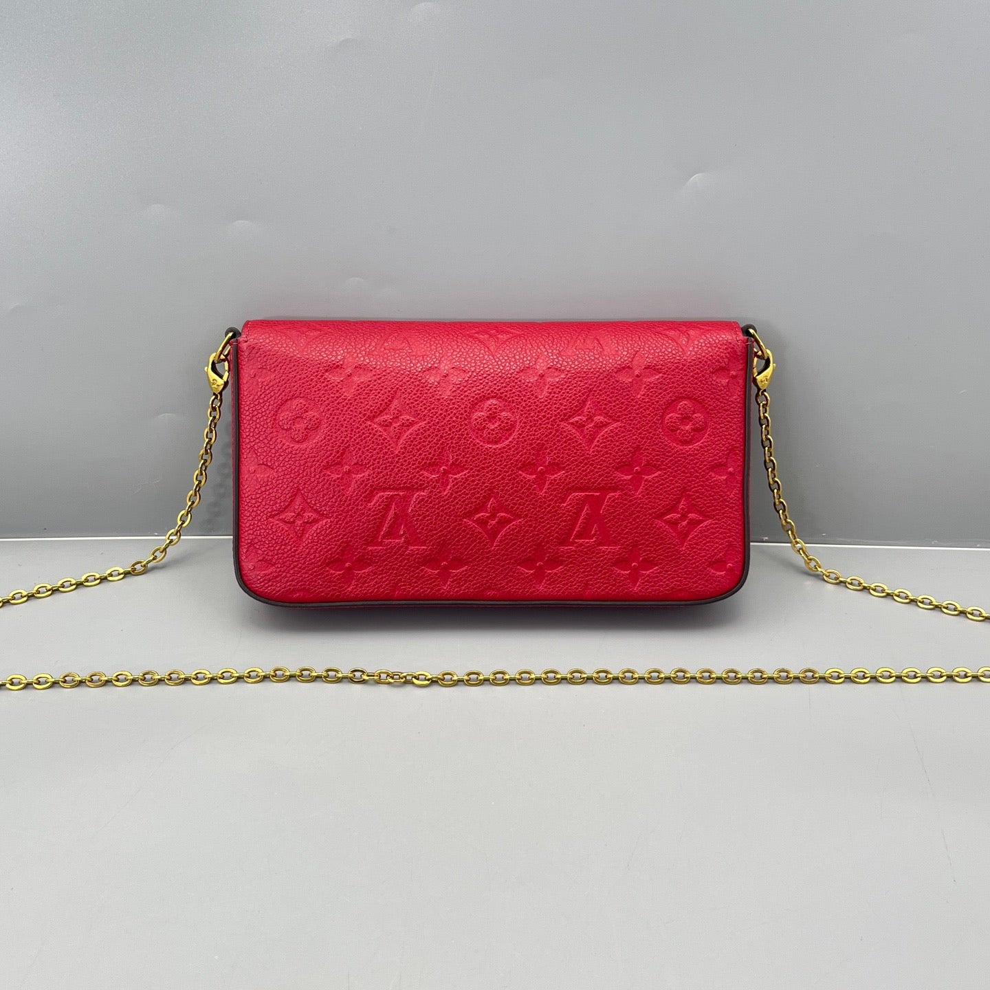 Louis Vuitton - Pochette Félicie - Empreinte Monogram leather - Red - (small)