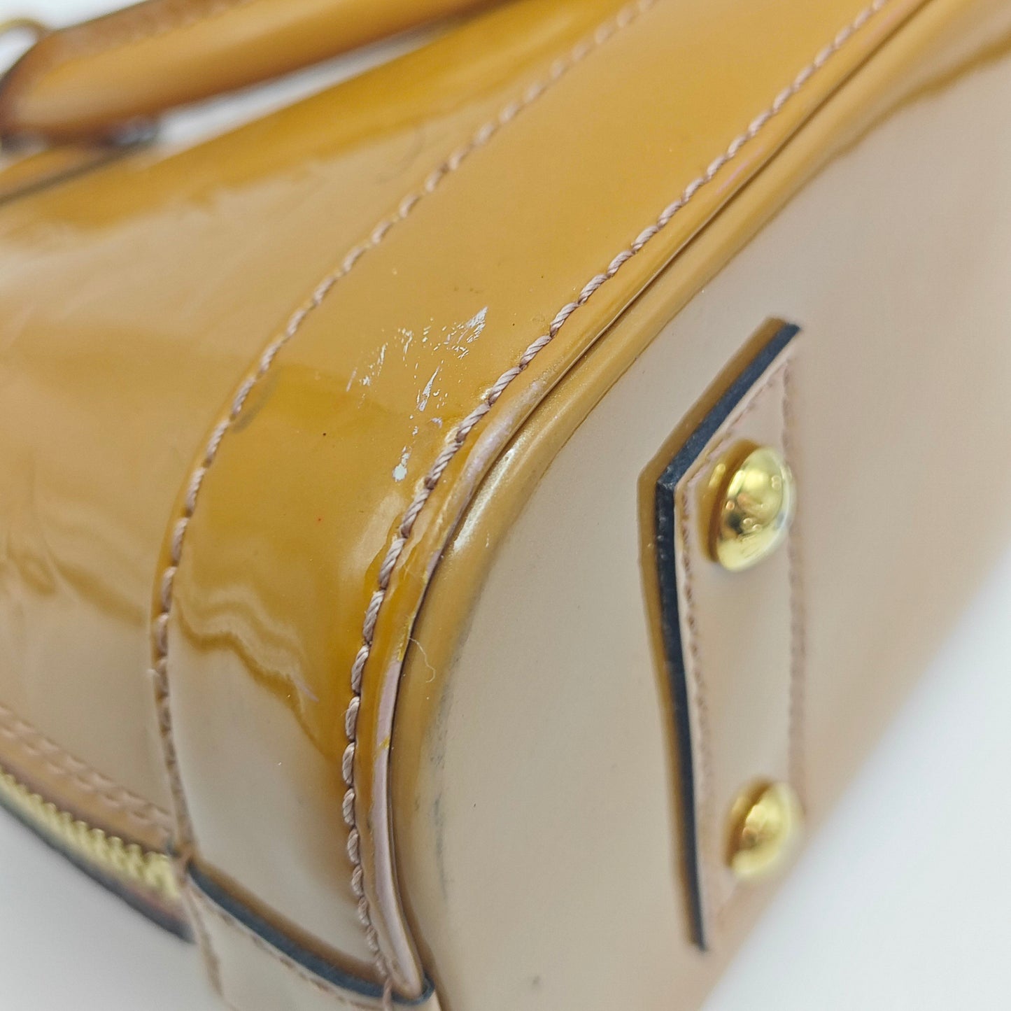 Louis Vuitton - Alma BB - Patent leather - Ginger Yellow - (mini)