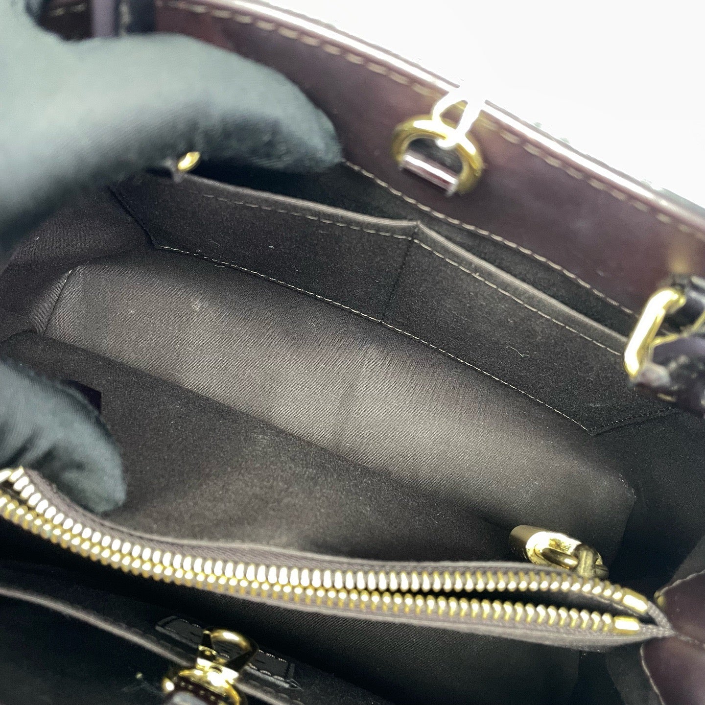 Louis Vuitton - Montaigne BB - Patent leather - Burgundy - (Mini)