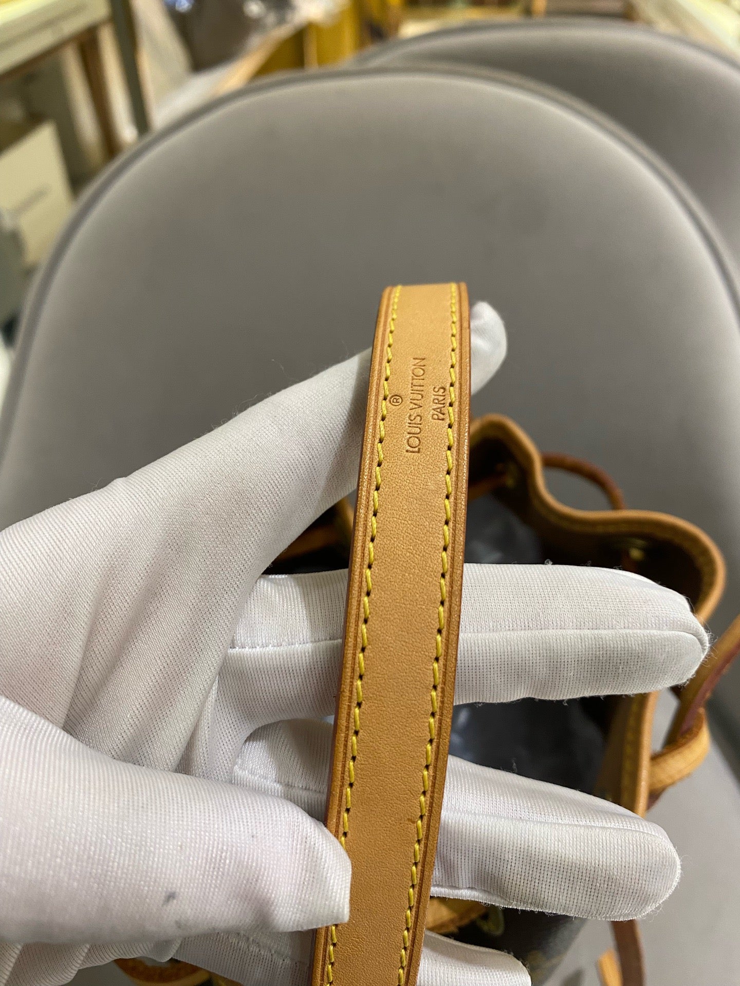 Louis Vuitton - Mini Noé - Monogram coated canvas with natural cowhide leather (Vachetta) trim - Brown - (mini)