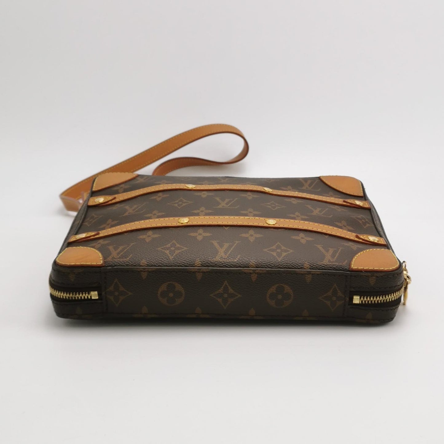 Louis Vuitton - Soft Trunk Crossbody Bag - Monogram coated canvas with Vachetta leather trim - Brown - (small)