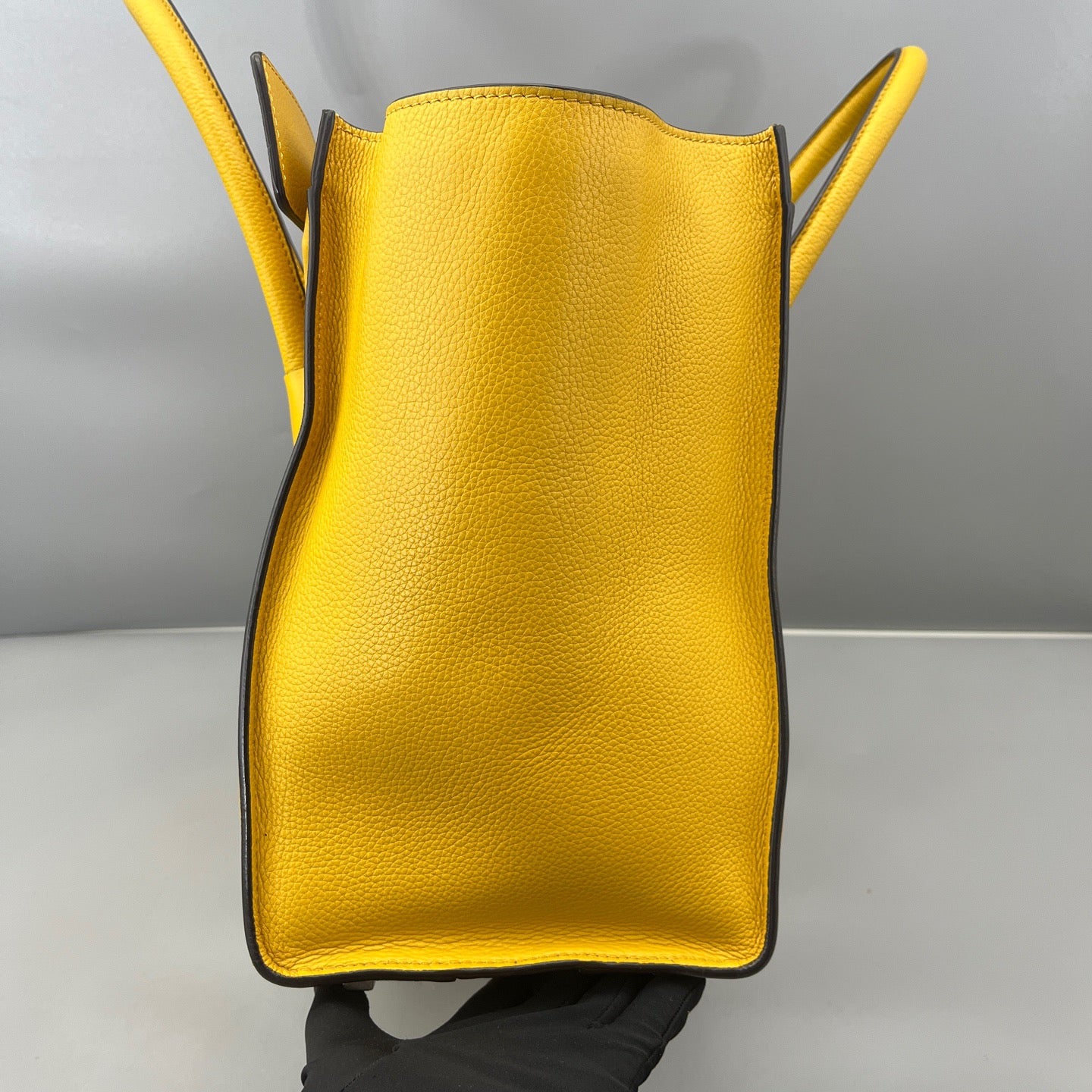 Celine - Luggage Mini - Grained calfskin leather - Yellow - (Mini)