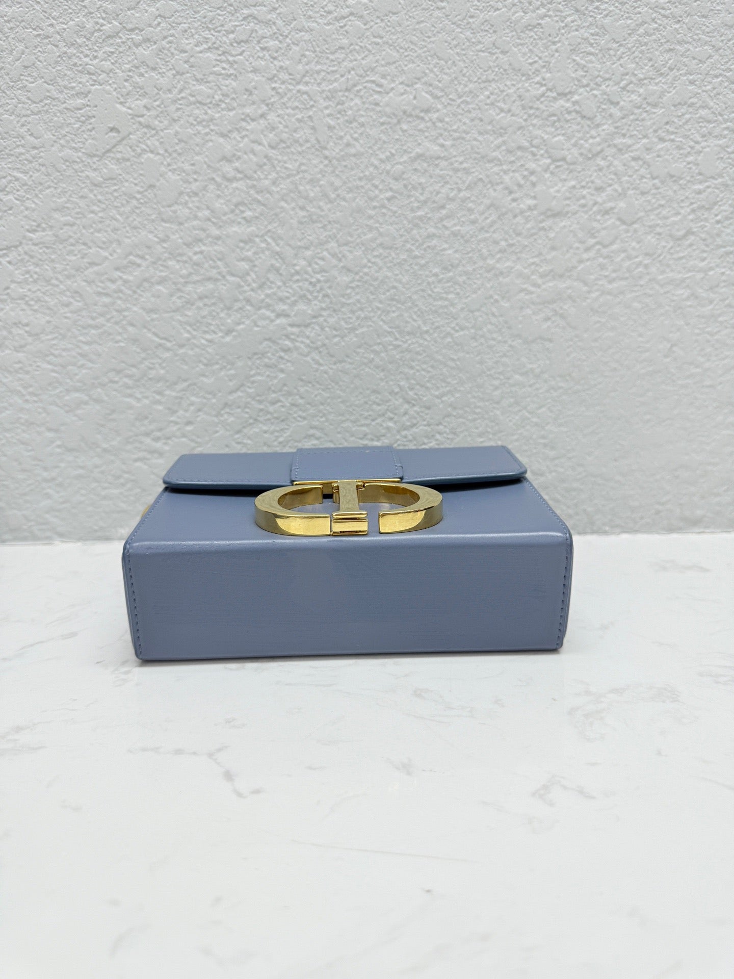 Dior - Montaigne Box Mini - Leather - Blue - (mini)