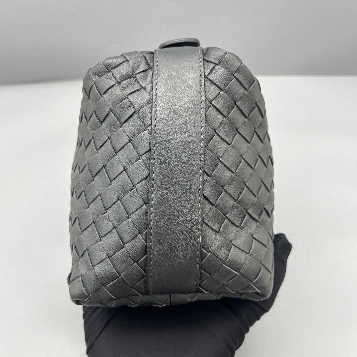 Bottega Veneta - Intrecciato Lunchbox Bag - Leather - Black - (mini)