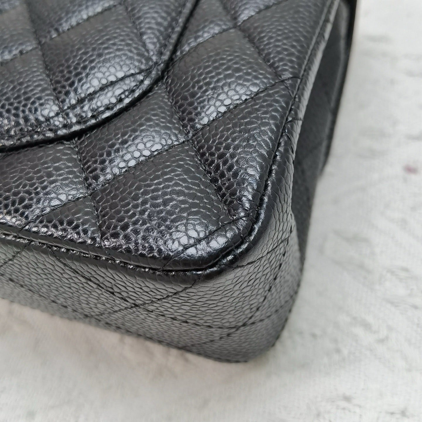 Chanel - Classic Flap Bag - Caviar leather - Black - (Small)