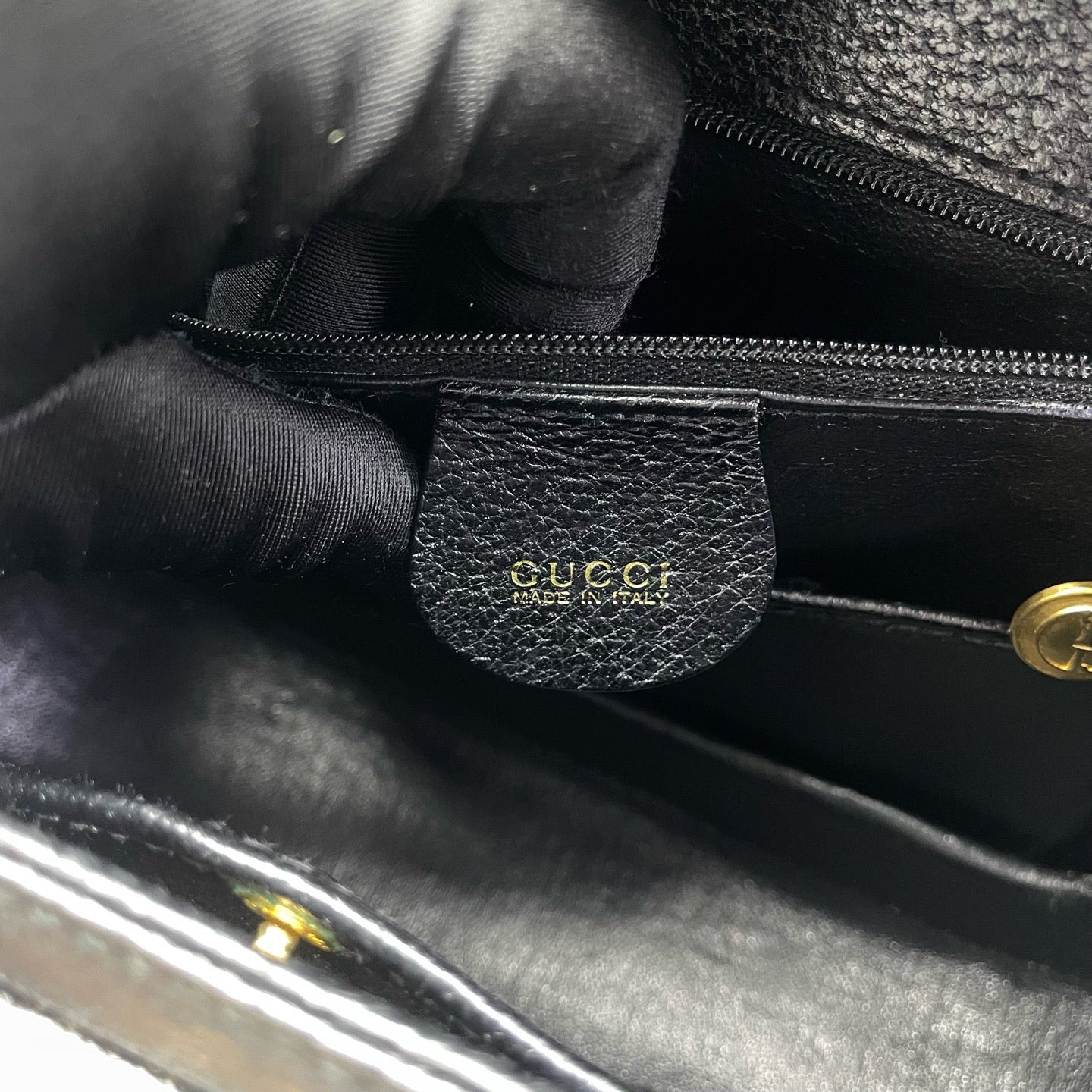 Gucci - Diana Bamboo Top Handle Shoulder Bag - Grained leather - Black - (mini)