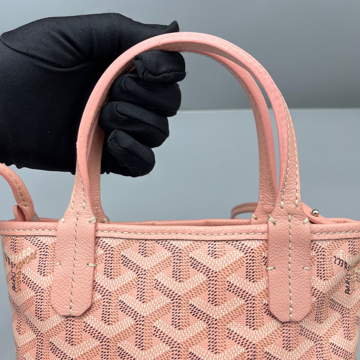 Goyard - Piano Mini - Goyardine canvas with leather trim - Cherry Blossom Pink - (mini)