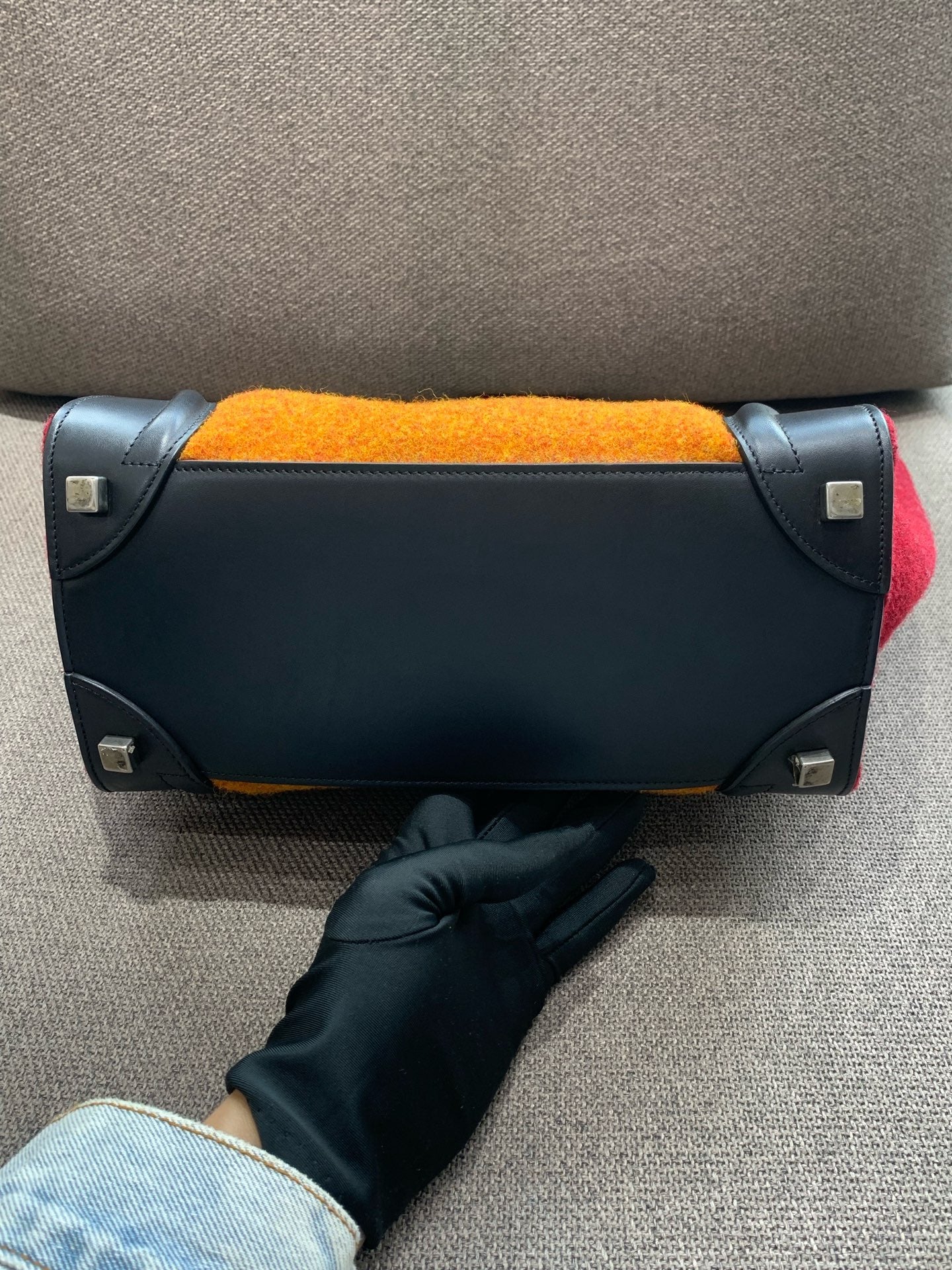 Celine - Luggage Bag - Leather, Wool - Multicolour - (medium)