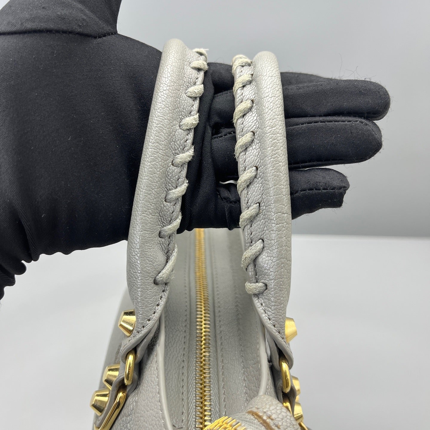 Balenciaga - Mini City - Grained leather - Grey - (mini)