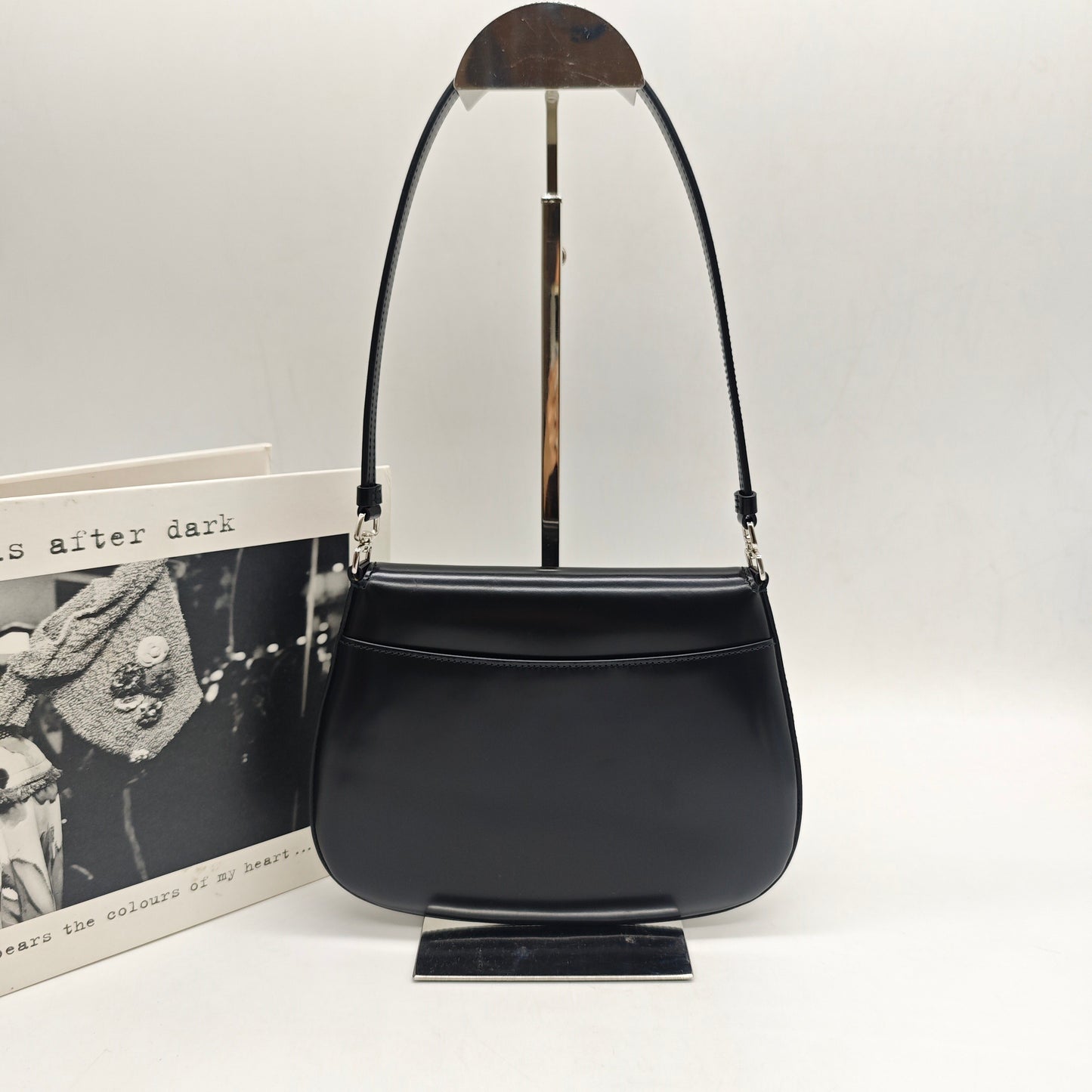 Prada - Cleo - Brushed leather - Black - (Mini)